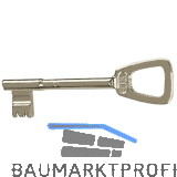 Keilbartschl�ssel EWG, Sperre 550, vernickelt