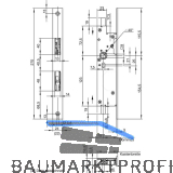WILKA Fluchtt�rtreibriegel 6663, DM 35 mm, Stulp 270 x 24 x 3 mm, Edelstahl