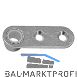 WILKA Stangenf�hrungsplatte 9653 f�r Rundstange � 10 mm, Stahl verzinkt
