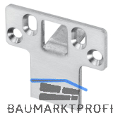 WILKA Stangenschlie�blech P645, f�r Verriegelung nach oben, Edelstahl