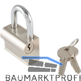 MARCHESI Vorhangschloss H36000 gleichsperrend B=45 mm Messing verchromt