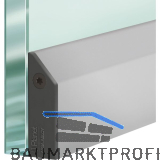 PLANET T�rdichter KG-S schmal FH+RD,1334x11,5x38mm,einseitig Alu natur