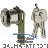 Blechmontagezylinder 19 mm, verschiedensperrend, Messing verchromt