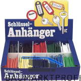 Schl�sselanh�nger Box - 100-tlg. in 10 Farben sortiert, ohne Aufh�ngeloch