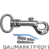 Jeans Haken -,Gr��e 53 m. Federschiebeverschluss und Drehgelenk, Stahl vern.