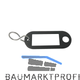 Schl�sselanh�nger - mit Aufh�ngeloch, Kunststoff schwarz