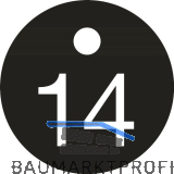 Schl�sselnummer - � 25, Nummer 14, Aluminium schwarz eloxiert