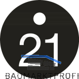 Schl�sselnummer - � 25, Nummer 21, Aluminium schwarz eloxiert