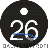 Schl�sselnummer - � 25, Nummer 26, Aluminium schwarz eloxiert