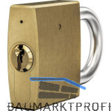 WINKHAUS Vorhangschloss AZ verschiedensperrend Breite 55 mm Messing matt