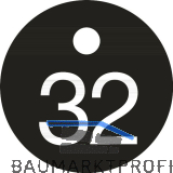 Schl�sselnummer - � 25, Nummer 32, Aluminium schwarz eloxiert