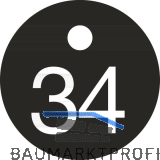 Schl�sselnummer - � 25, Nummer 34, Aluminium schwarz eloxiert