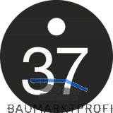 Schl�sselnummer - � 25, Nummer 37, Aluminium schwarz eloxiert