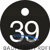 Schl�sselnummer - � 25, Nummer 39, Aluminium schwarz eloxiert