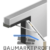 ATHMER T�r�ffnungsbegrenzer Porti f�r Holzt�ren, 610-719 mm, 30kg, silber