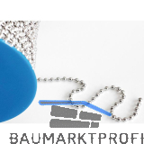 Schl�sselkette - Stahl vernickelt, L�nge auf Ma�