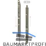 Kantriegel oben 15 x 250 mm abgerundet (4011)