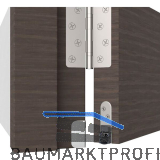 ATHMER T�rdichter Schall-Ex� Ultra WS, 1022x19,7x30mm,beidseitig,silber eloxiert