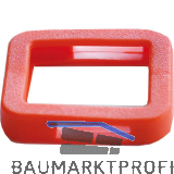 Kennring eckig, f�r Zylinderschl�ssel, Kunststoff rot