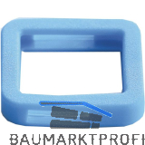 Kennring eckig, f�r Zylinderschl�ssel, Kunststoff hellblau