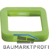 Kennring eckig, f�r Zylinderschl�ssel, Kunststoff hellgr�n