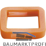 Kennring eckig, f�r Zylinderschl�ssel, Kunststoff orange