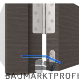 ATHMER T�rdichter Schall-Ex� Ultra WS, 1222x19,7x30mm,beidseitig,silber eloxiert