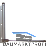 Stangent�rschlie�er, Hebell�nge 175 mm, f�r T�ren bis 40 kg, Alu silber eloxiert