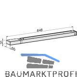 ECO Gleitschiene EF silber, rechts