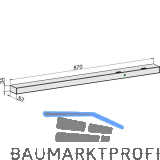 ECO Gleitschiene EFR silber, rechts