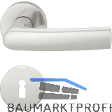 FSB Dr�ckergarnitur 12 1015 ASL auf Rosette BB, silber eloxiert