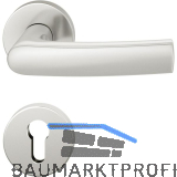 FSB Dr�ckergarnitur 12 1015 ASL auf Rosette PZ, silber eloxiert