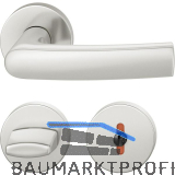 FSB Dr�ckergarnitur 12 1015 ASL auf Rosette WC DIN, silber eloxiert