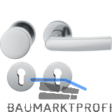 FSB Wechselgarnitur 12 1015 ASL auf Rosette PZ, Knopf drehbar, Edelstahl matt