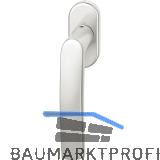 FSB Fenstergriff 34 1015 ovale Rosette, Aluminium silber eloxiert