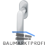 FSB Fenstergriff 34 1015 ovale Rosette, Edelstahl matt