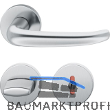 FSB Dr�ckergarnitur 12 1023 ASL auf Rosette WC DIN, Edelstahl matt