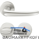 FSB Objekt Dr�ckergarnitur 72 1023 AGL auf Rosette WC, silber eloxiert