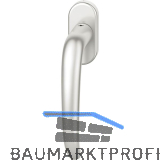 FSB Fenstergriff 34 1023 ovale Rosette, Aluminium silber eloxiert