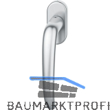 FSB Fenstergriff 34 1023 ovale Rosette, Edelstahl matt