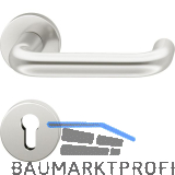 FSB Dr�ckergarnitur 12 1070 ASL auf Rosette PZ, silber eloxiert