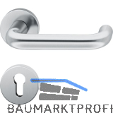 FSB Dr�ckergarnitur 12 1070 ASL auf Rosette PZ, Edelstahl matt