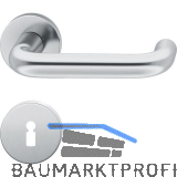 FSB Objekt Dr�ckergarnitur 72 1070 AGL auf Rosette BB, Edelstahl matt