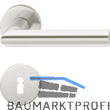 FSB Objekt Dr�ckergarnitur 72 1076 AGL auf Rosette BB, silber eloxiert