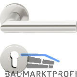 FSB Objekt Dr�ckergarnitur 72 1076 AGL auf Rosette PZ, silber eloxiert