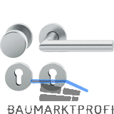 FSB Feuerschutz Wechselgarnitur 76 1076 AGL DIN PZ, links, Edelstahl matt