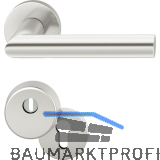 FSB Haust�rdr�ckergarnitur 12 1076 mit Kernziehschutz, Aluminium silber eloxiert