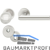 FSB Haust�rwechselgarnitur 12 1076 mit Kernziehschutz, Aluminium silber eloxiert