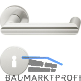 FSB Dr�ckergarnitur 12 1016 ASL auf Rosette BB, silber eloxiert