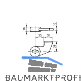 GEZE T�rschiene EK f�r flachkonisch, Anschlagt�r, Stahl verzinkt